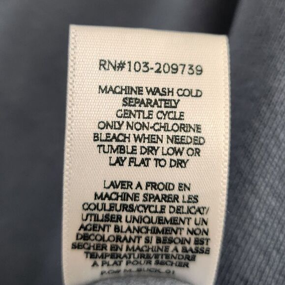 11 Honore Sweater Womens 2 Blue Pullover Relaxed Slouchy Longsleeve Cotton - Picture 7 of 10